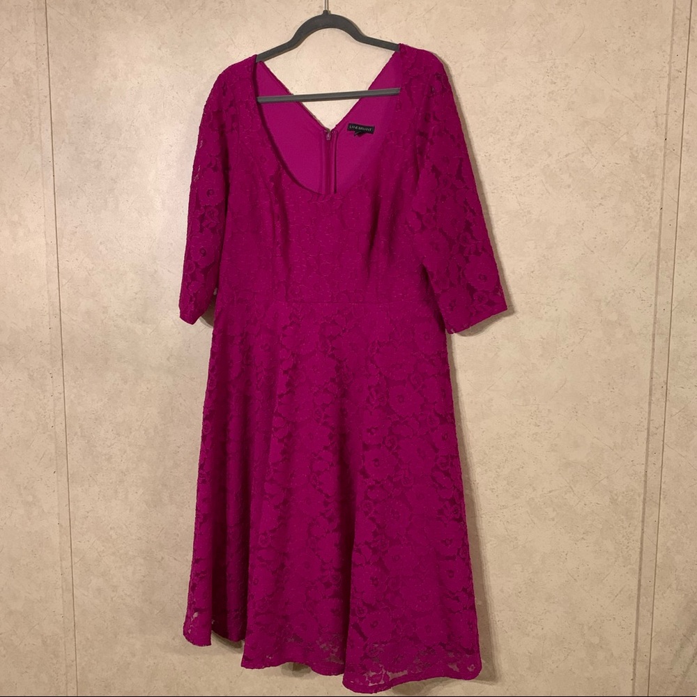 Purple lace dress